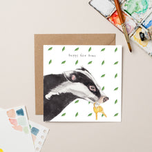 Load image into Gallery viewer, Badger with Keys card - Lil wabbit