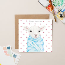 Load image into Gallery viewer, New Baby Card | Baby Lamb Greeting Card - lil wabbit