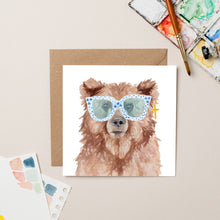 Load image into Gallery viewer, Elton Bear card - lil wabbit
