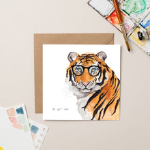 Load image into Gallery viewer, Go Get 'Em Tiger card - lil wabbit