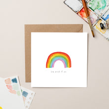 Load image into Gallery viewer, Rainbow "I'm Proud of You" card - lil wabbit