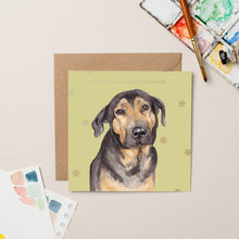 Load image into Gallery viewer, StreetVet Saba Christmas card with Gold Foil - lil wabbit