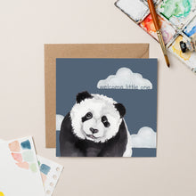 Load image into Gallery viewer, Welcome Little One Panda card - lil wabbit