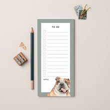 Load image into Gallery viewer, English Bulldog To Do List Pad