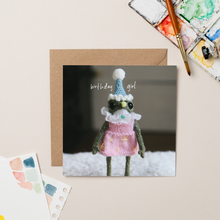 Load image into Gallery viewer, Birthday Girl Heknitt x lil wabbit card