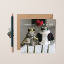 Load image into Gallery viewer, Congratulations To You Both Heknitt x lil wabbit card