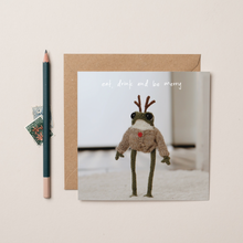 Load image into Gallery viewer, Eat, Drink & Be Merry Heknitt x lil wabbit card