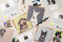 Load image into Gallery viewer, StreetVet Saba Christmas card with Gold Foil - lil wabbit