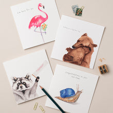 Load image into Gallery viewer, Bear Hug card - Lil wabbit
