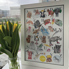 Load image into Gallery viewer, Animal Alphabet Print (A3) - lil wabbit