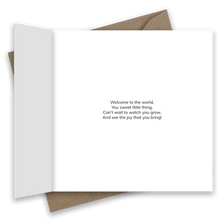 Load image into Gallery viewer, New Baby Card | Baby Lamb Greeting Card - lil wabbit
