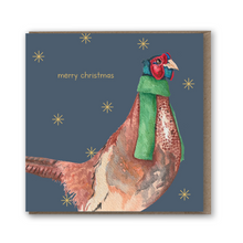 Load image into Gallery viewer, Gold Foil Bird 8 Card Christmas Bundle - lil wabbit
