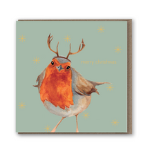 Load image into Gallery viewer, Gold Foil Bird 8 Card Christmas Bundle - lil wabbit