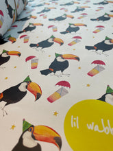 Load image into Gallery viewer, Party Toucan Wrapping Paper Sheet - lil wabbit
