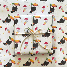 Load image into Gallery viewer, Party Toucan Wrapping Paper Sheet - lil wabbit