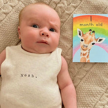 Load image into Gallery viewer, Hand-Me-Down Baby Milestone cards - lil wabbit