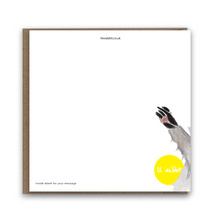 Load image into Gallery viewer, Good Luck Raccoon card - lil wabbit