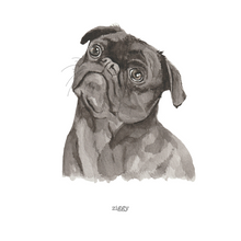 Load image into Gallery viewer, Watercolour Pet Portrait - lil wabbit