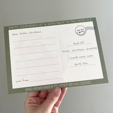 Load image into Gallery viewer, Father Christmas Sloth Postcard - lil wabbit
