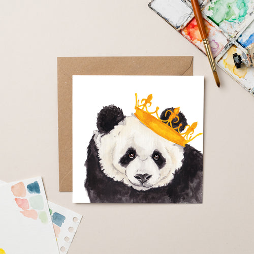 King Panda card- lil wabbit