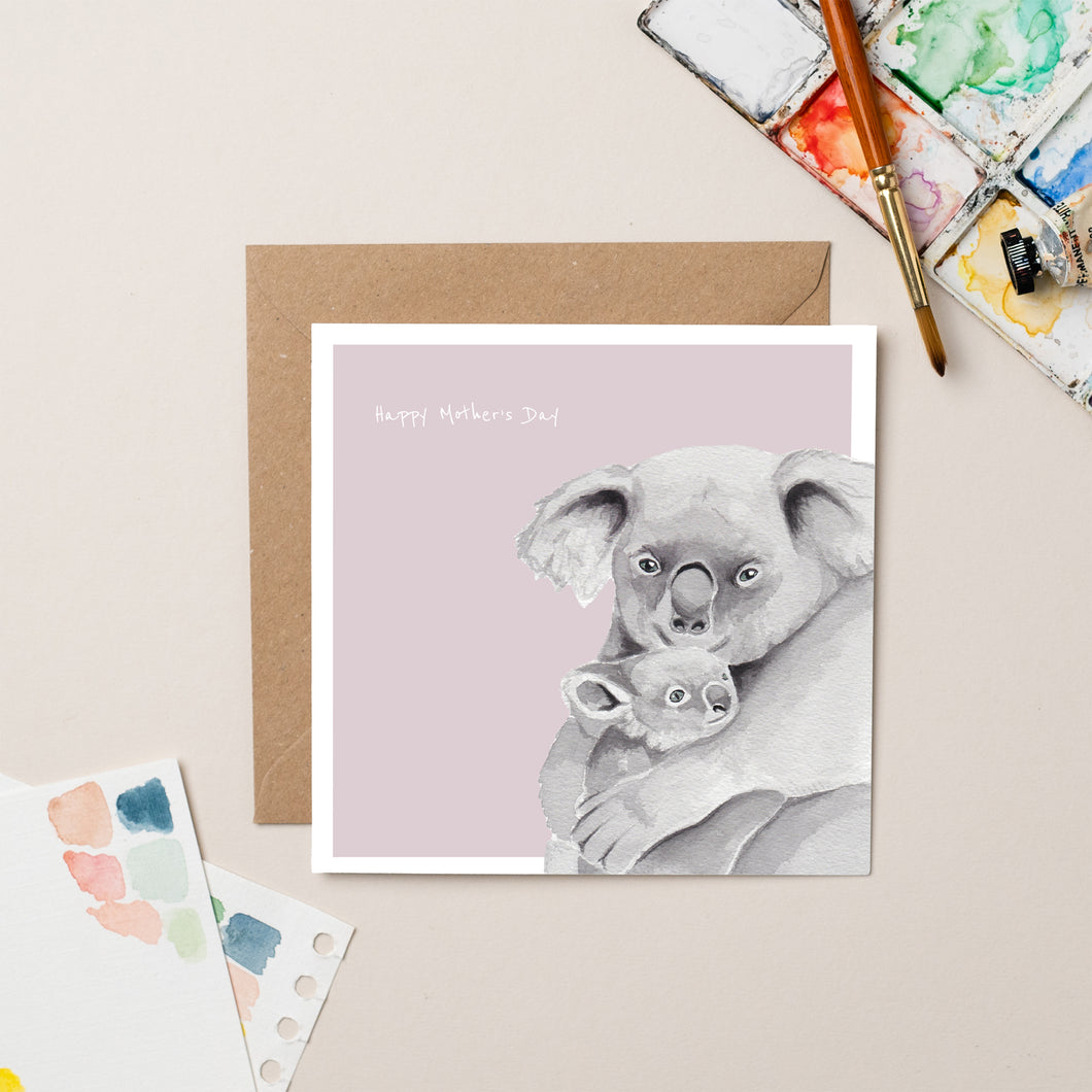 Mother's Day Koala card - lil wabbit