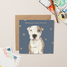 Load image into Gallery viewer, StreetVet Ty Christmas card with Gold Foil - lil wabbit
