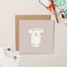 Load image into Gallery viewer, Fern Baby Grow card - lil wabbit
