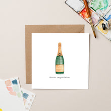 Load image into Gallery viewer, Champagne Congratulations card - lil wabbit
