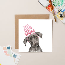 Load image into Gallery viewer, Best Dog Mum card - Lil wabbit
