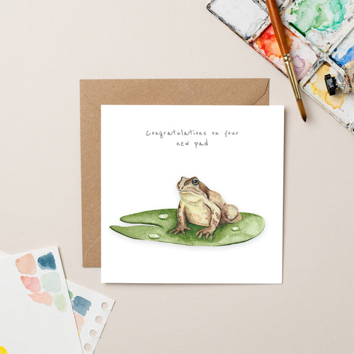 Frog New Pad card - lil wabbit