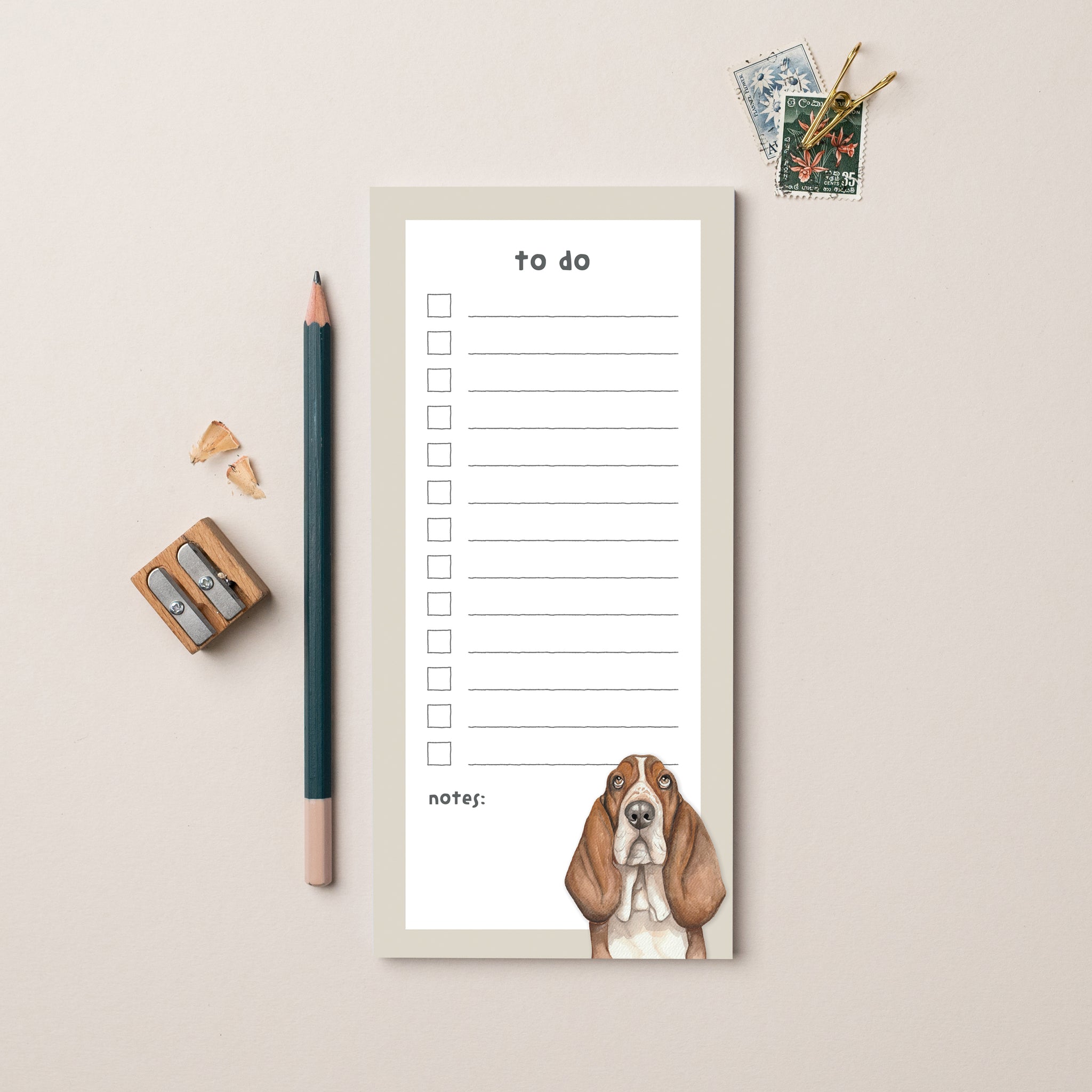 To-Do List Pad Basset Hound Dog – lil wabbit