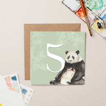 Load image into Gallery viewer, Panda Five card
