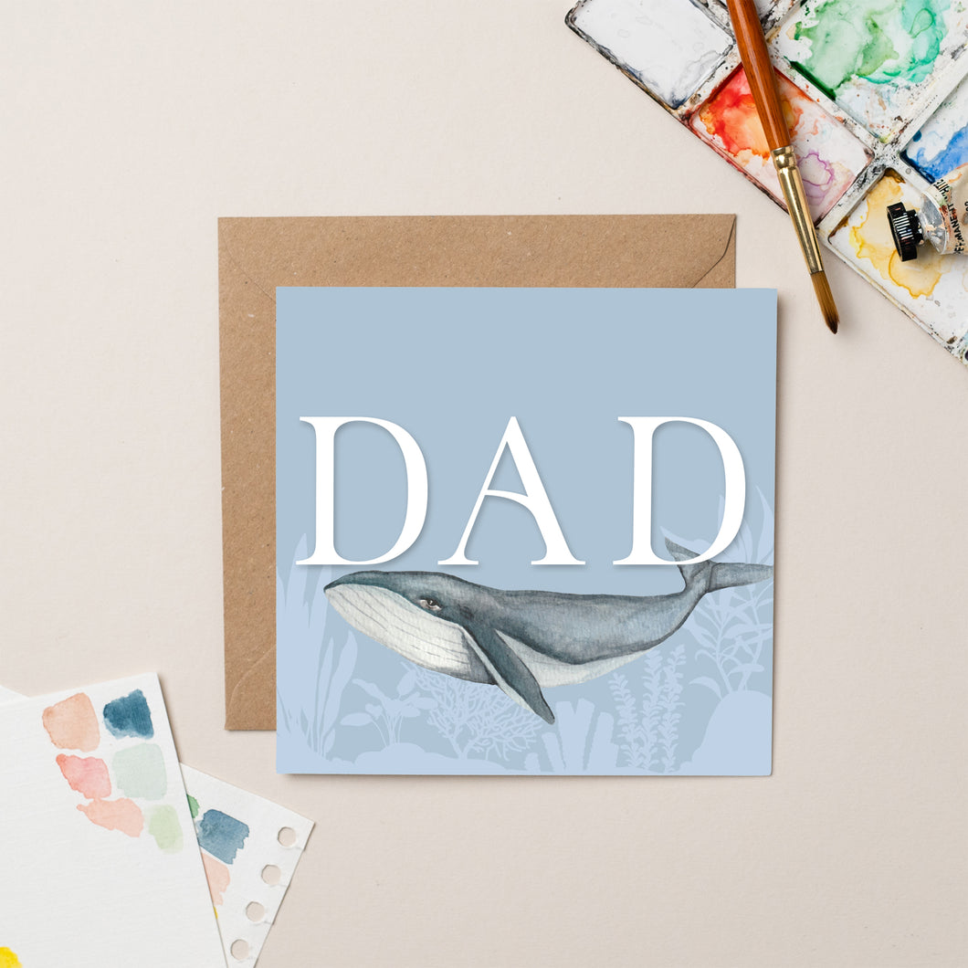 Whale Dad card