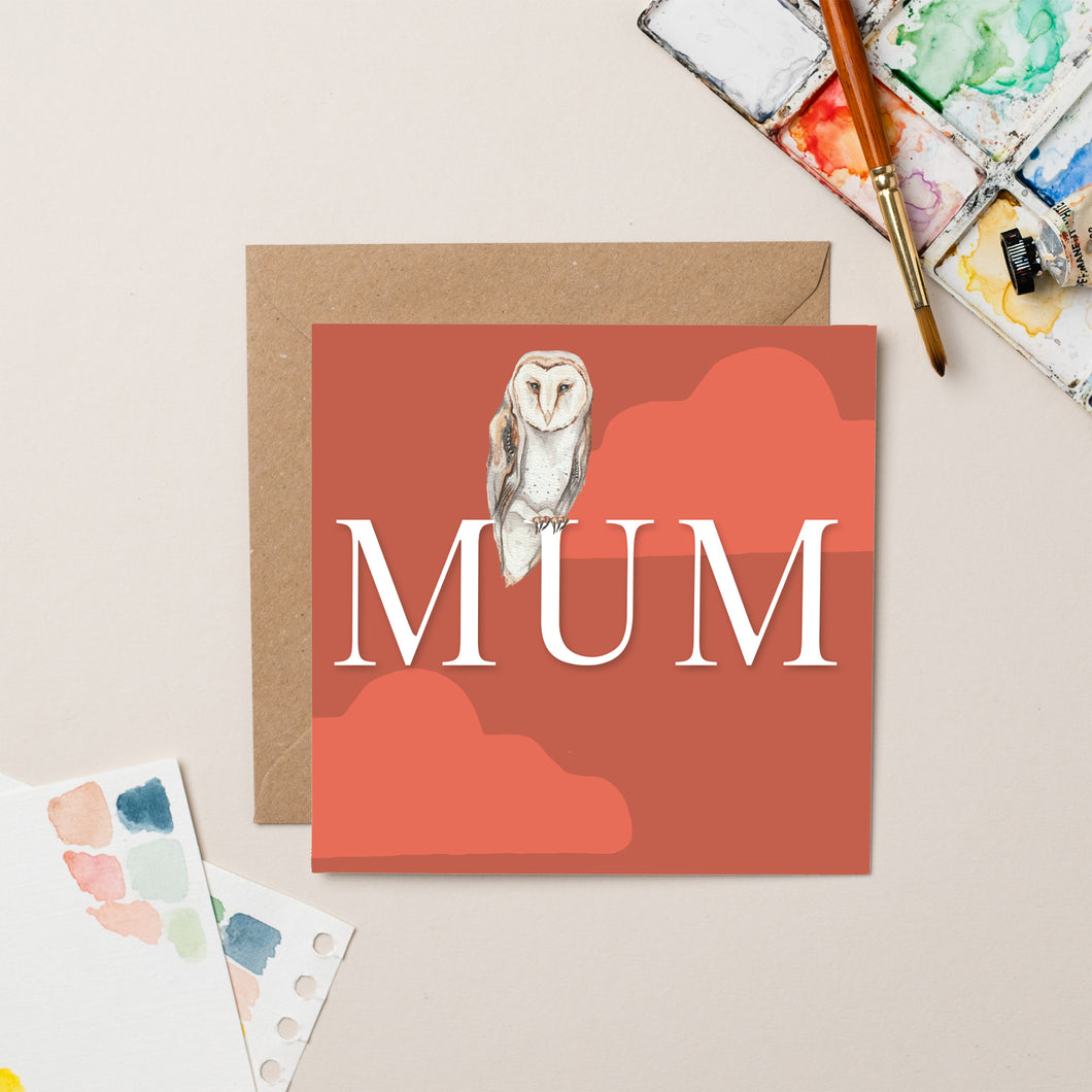 Owl Mum card