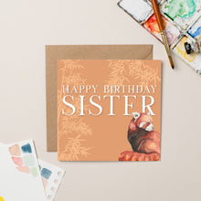 Load image into Gallery viewer, Red Panda Sister Birthday card
