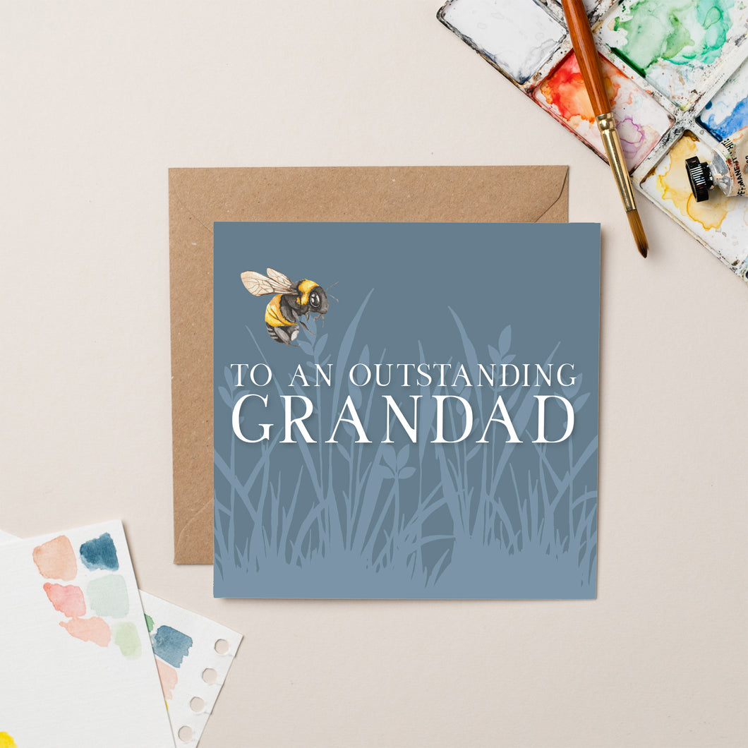 Bee Outstanding Grandad card