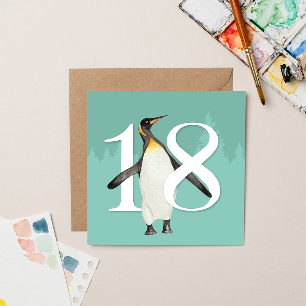 Penguin Eighteen card
