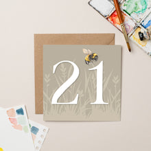 Load image into Gallery viewer, Bee Twenty One card
