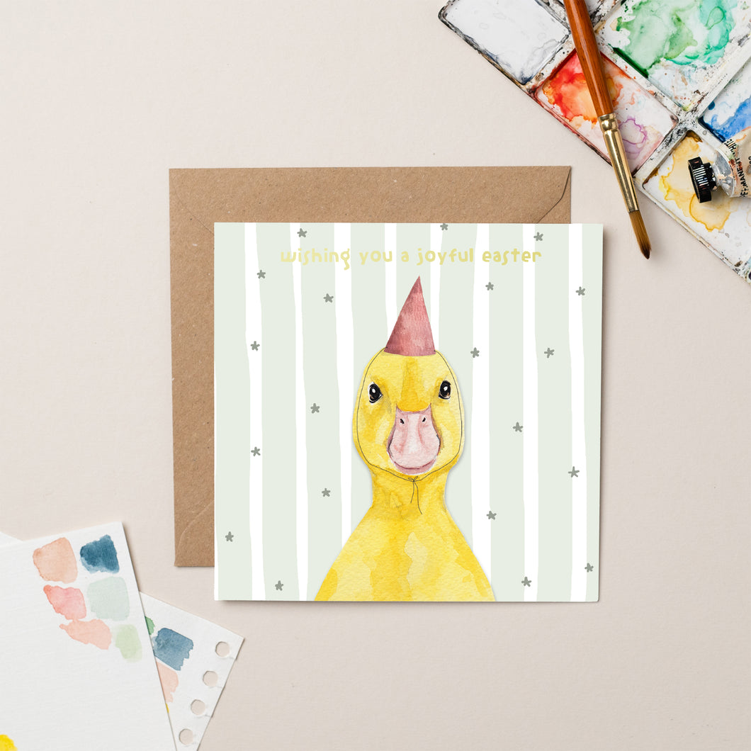 Easter Chick card with Gold Foil