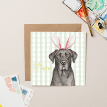 Load image into Gallery viewer, Easter Labrador card with Gold Foil
