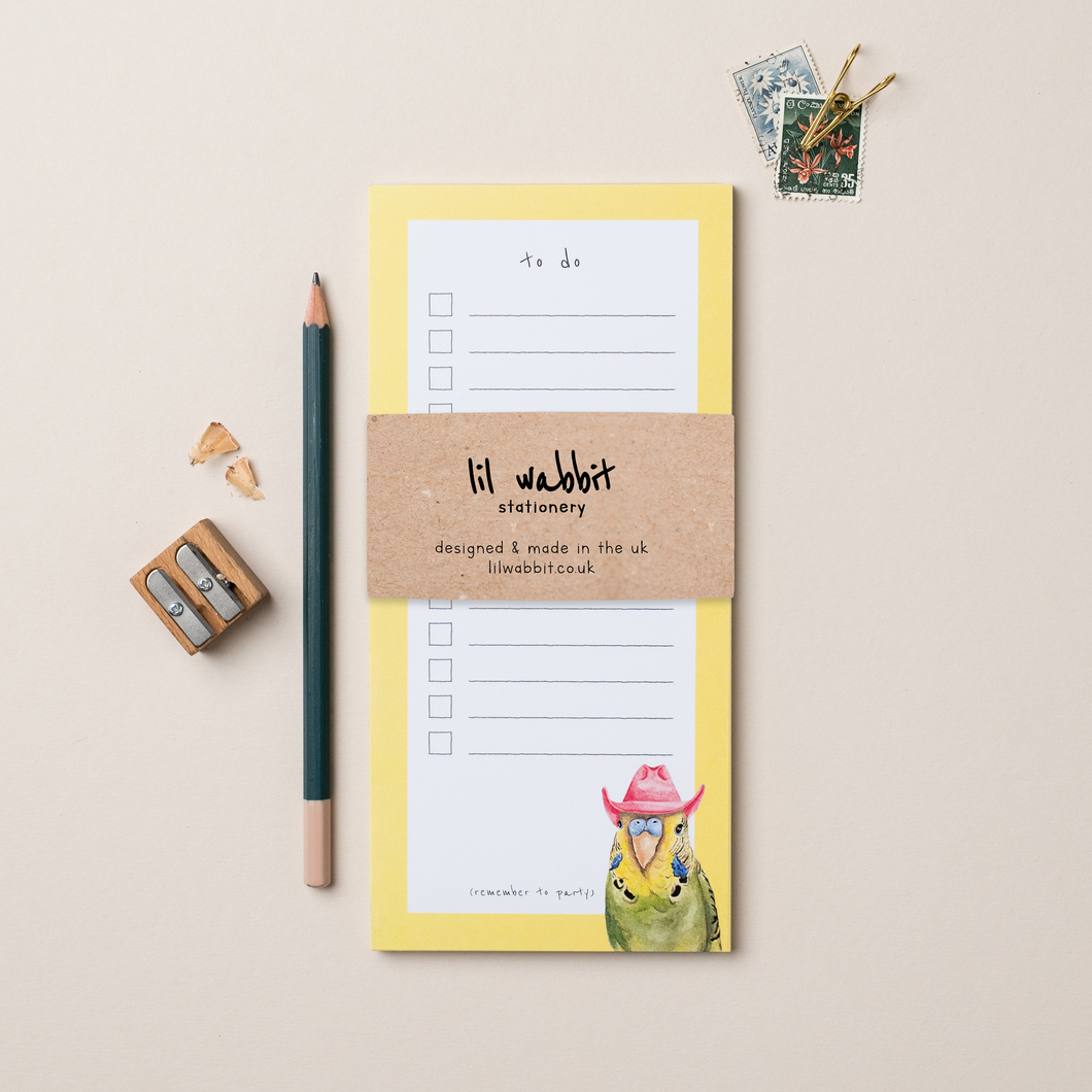 Bird To Do List Pad