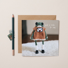 Load image into Gallery viewer, Just A Note To Say Heknitt x lil wabbit card
