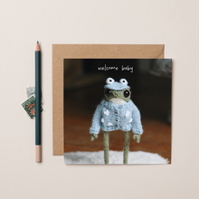 Load image into Gallery viewer, Welcome Baby Heknitt x lil wabbit card
