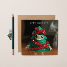 Load image into Gallery viewer, Festive Spirit Heknitt x lil wabbit card
