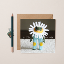 Load image into Gallery viewer, You Make Me Smile Heknitt x lil wabbit card
