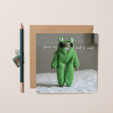 Load image into Gallery viewer, You Make Me Smile Heknitt x lil wabbit card
