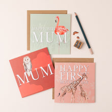 Load image into Gallery viewer, Giraffe First Mother&#39;s Day card
