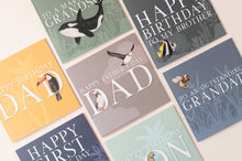 Load image into Gallery viewer, Puffin Happy Father&#39;s Day card
