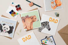 Load image into Gallery viewer, Father&#39;s Day Bear card - lil wabbit
