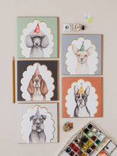 Load image into Gallery viewer, Chihuahua Party card with Gold Foil
